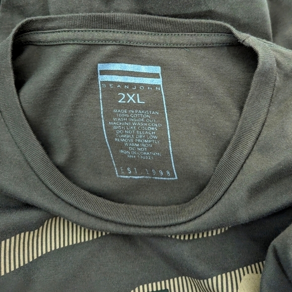 Sean John Men's Dream Big Olive Green Short Sleeve Crew Neck T-Shirt Size 2XL - Picture 6 of 6